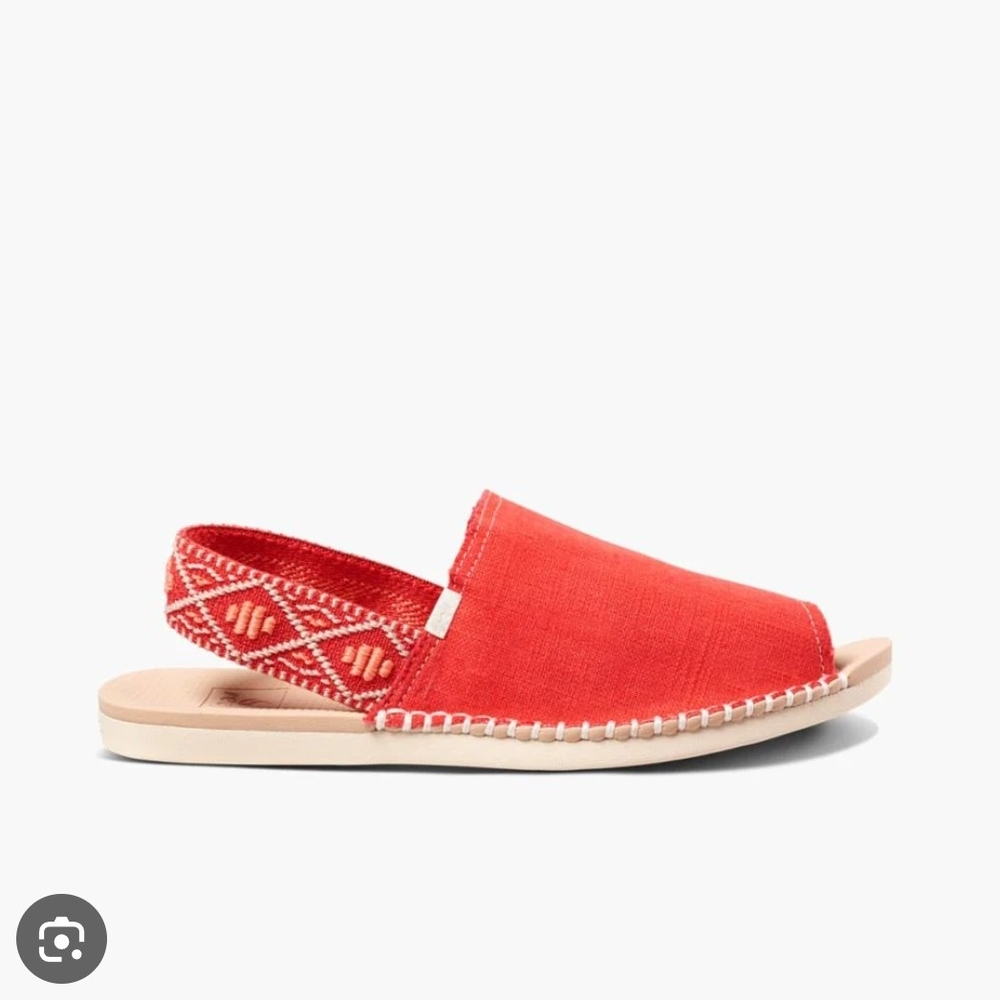 Reef Red Espadrille Slingback Shoes